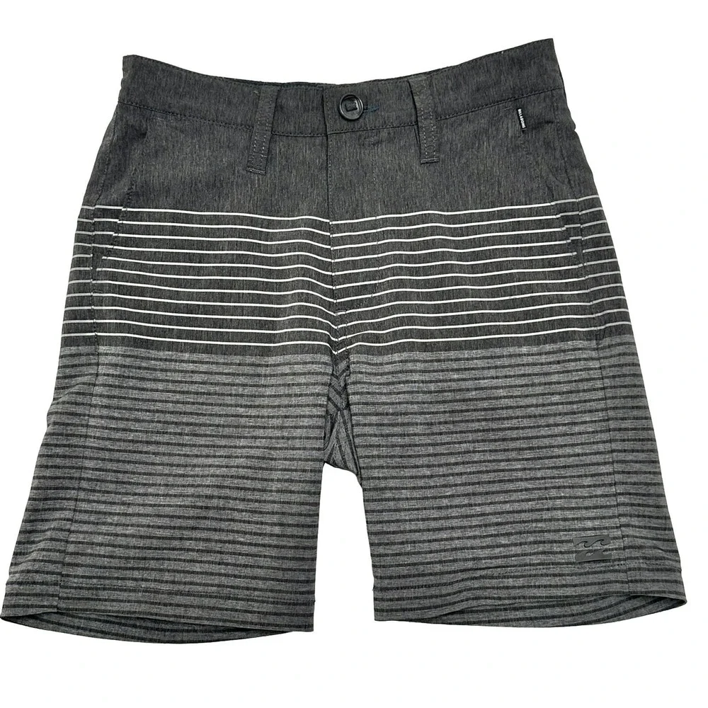 Billabong Shorts Men's Size 24 Gray Crossfire Submersibles 4 Way Stretch Stripes